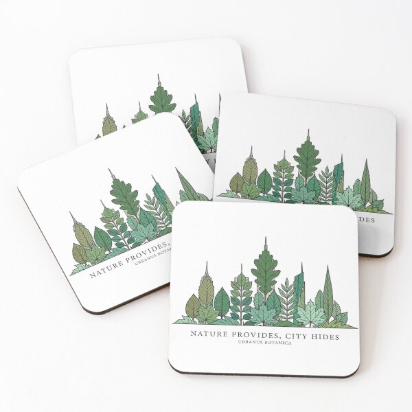 Item preview, Nature Provides City Hides Botanical Skyline Illustration T-shirt designed and sold by VintryOff.