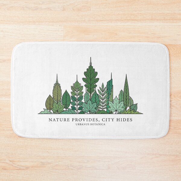 Item preview, Nature Provides City Hides Botanical Skyline Illustration T-shirt designed and sold by VintryOff.