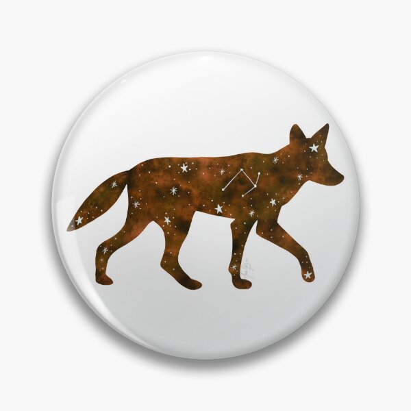 Item preview, Constellation coyote watercolor designed and sold by Ana Gorozpe.