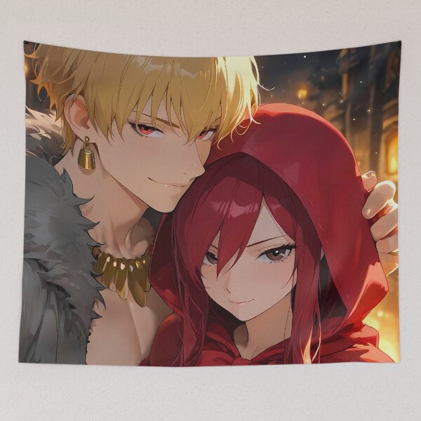 Item preview, Gilgamesh Fate Stay Night Red Hood Cozy Night Duo designed and sold by SubtextandSass.