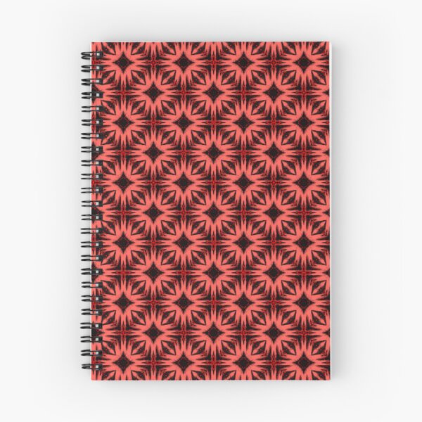 Item preview, Black and Red Diamond Burst Pattern designed and sold by Shy Fractal Designs.