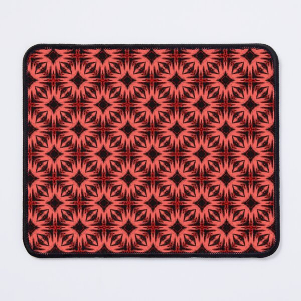 Item preview, Black and Red Diamond Burst Pattern designed and sold by Shy Fractal Designs.