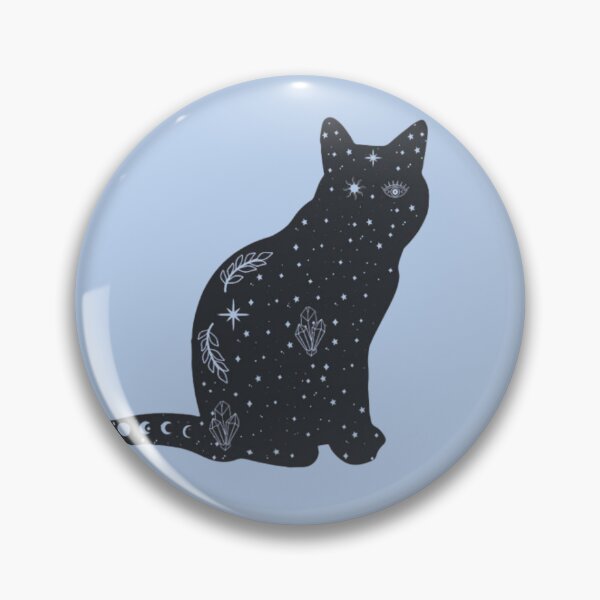 Item preview, Celestial Black Cat Moon Phases Crystal Stars Witchy Gothic Cosmic Tshirt designed and sold by HopeAndHustle.