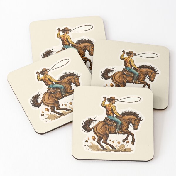 Item preview, Rodeo Cowboy Watercolor - Texas Western Culture designed and sold by ChemicalXShop.