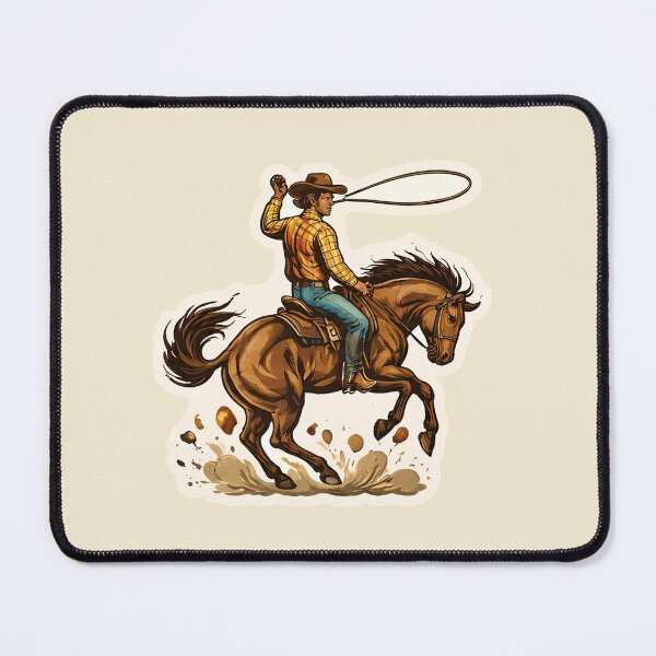 Item preview, Rodeo Cowboy Watercolor - Texas Western Culture designed and sold by ChemicalXShop.