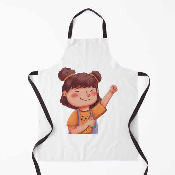Item preview, Cute Energetic Girl Cheering Cartoon Art designed and sold by Bellayutart.