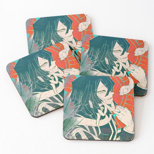 Item preview, Obanai Iguro Demon Slayer Retro Serpent Portrait designed and sold by SubtextandSass.