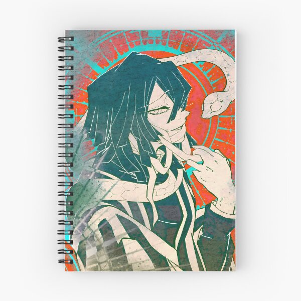 Item preview, Obanai Iguro Demon Slayer Retro Serpent Portrait designed and sold by SubtextandSass.