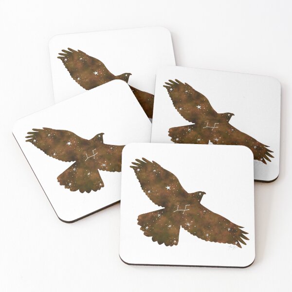 Item preview, Eagle constellation watercolor designed and sold by Ana Gorozpe.
