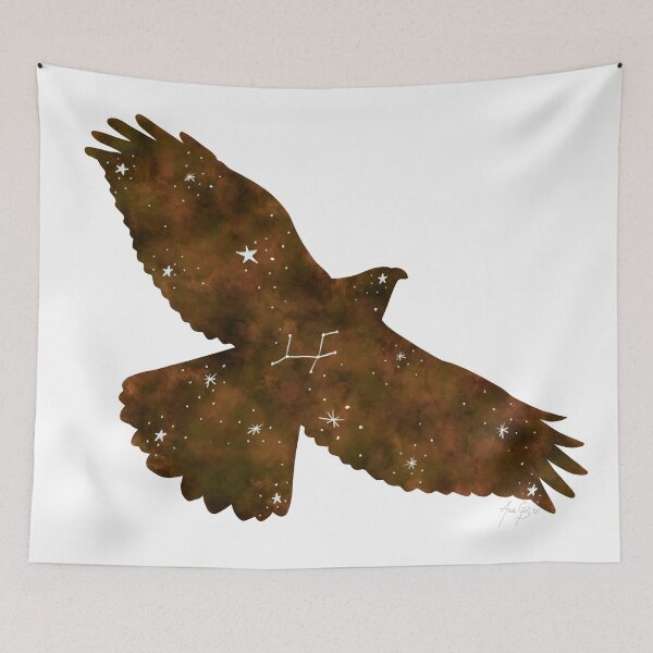 Item preview, Eagle constellation watercolor designed and sold by Ana Gorozpe.