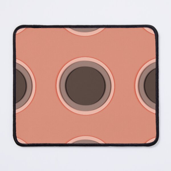 Item preview, Warm terracotta circle seamless pattern designed and sold by RuwaDesignArt.