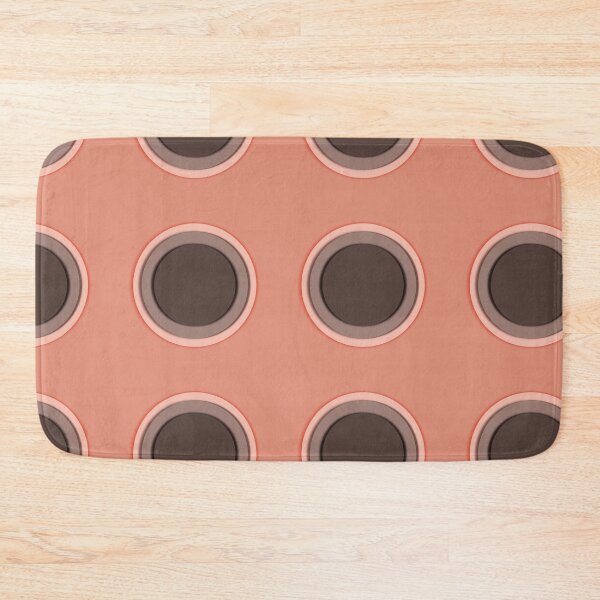 Item preview, Warm terracotta circle seamless pattern  designed and sold by RuwaDesignArt.