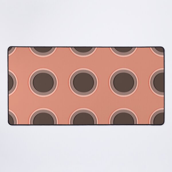Item preview, Warm terracotta circle seamless pattern  designed and sold by RuwaDesignArt.