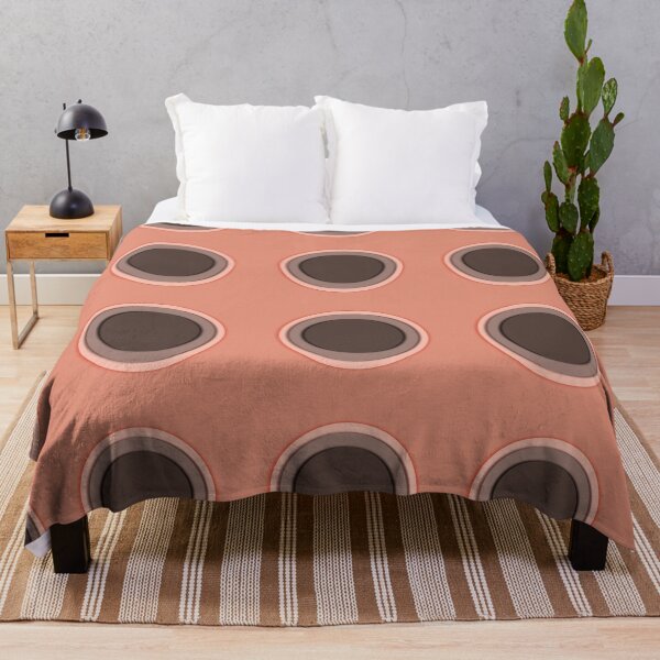 Item preview, Warm terracotta circle seamless pattern designed and sold by RuwaDesignArt.