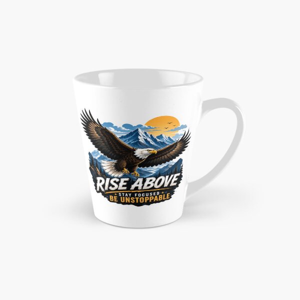 Item preview, Rise Above – Bald Eagle Motivational Die-Cut designed and sold by MR4me.