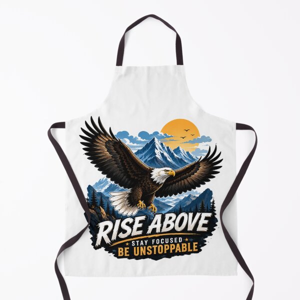 Item preview, Rise Above – Bald Eagle Motivational Die-Cut designed and sold by MR4me.