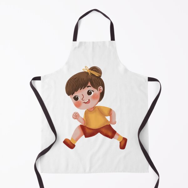 Item preview, Running Girl Active Kid Cartoon Illustration designed and sold by Bellayutart.
