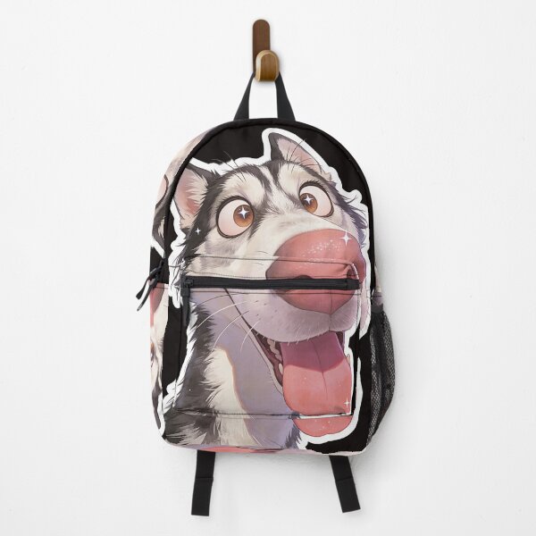 Item preview, Goofy Siberian Husky with Giant Pink Nose designed and sold by KiraChie.