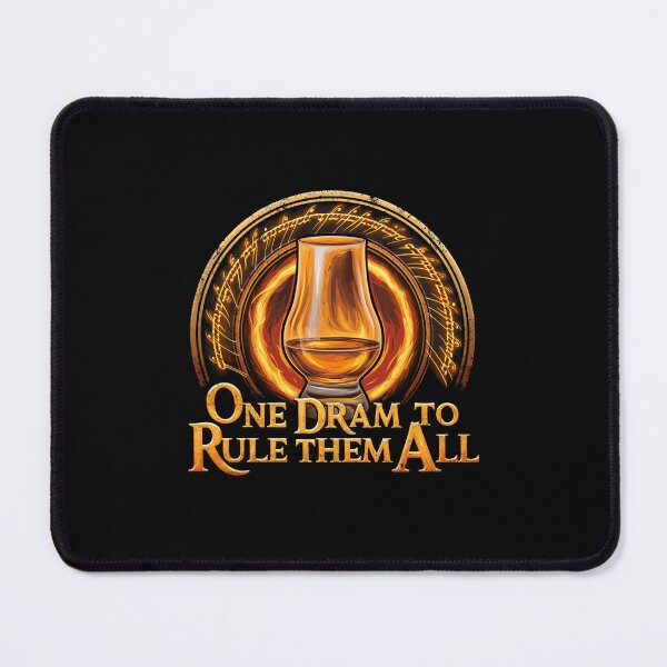 Item preview, One Dram to Rule Them All | The One Ring Reserve | Fantasy Whisky Lover Tee designed and sold by TheWhiskyMerch.
