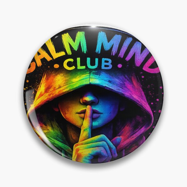 Item preview, Calm Mind Club | Colorful Mindfulness Aesthetic Sticker designed and sold by Genzfirevibes.
