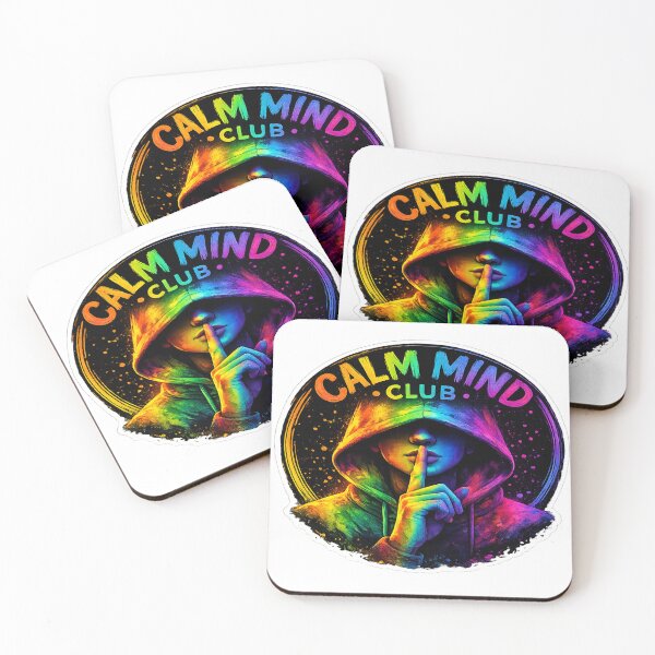 Item preview, Calm Mind Club | Colorful Mindfulness Aesthetic Sticker designed and sold by Genzfirevibes.