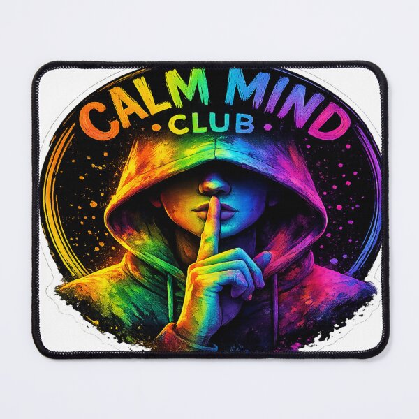 Item preview, Calm Mind Club | Colorful Mindfulness Aesthetic Sticker designed and sold by Genzfirevibes.