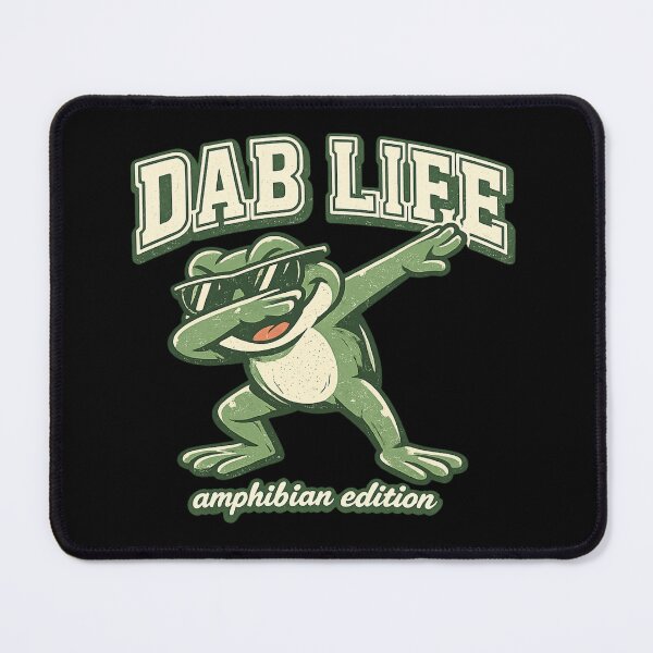 Item preview, Dab Life Frog Funny Retro Cartoon Shirt Amphibian Edition Tee Frog Lover Gift Vintage Meme designed and sold by Moss & Mellow.