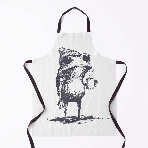 Item preview, Funny Grumpy Frog Drinking Coffee Toad Design Men Women T-Shirt designed and sold by JankoZED.