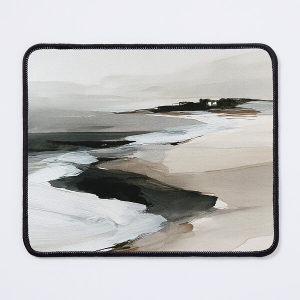 Item preview, Neutral Coastal Seascape Minimal Landscape designed and sold by trajeado14.