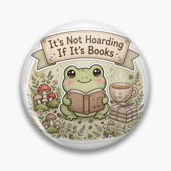 Item preview, Frog Cottagecore - Book Hoarding designed and sold by HAYA6395.