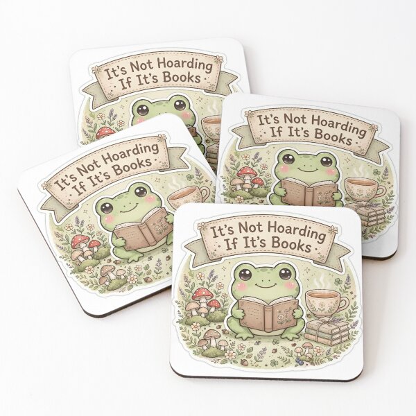 Item preview, Frog Cottagecore - Book Hoarding designed and sold by HAYA6395.