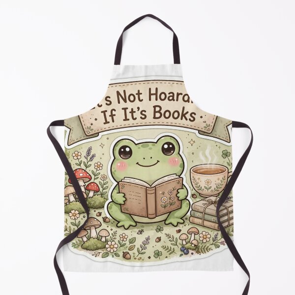 Item preview, Frog Cottagecore - Book Hoarding designed and sold by HAYA6395.