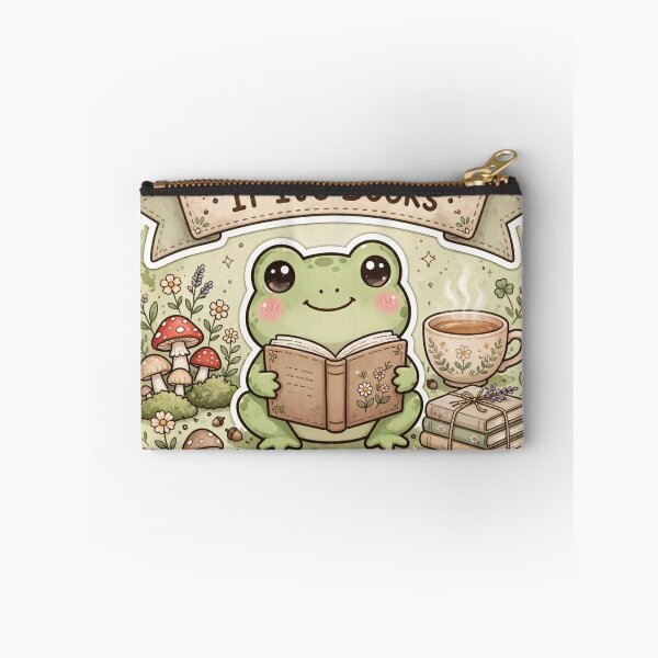 Item preview, Frog Cottagecore - Book Hoarding designed and sold by HAYA6395.