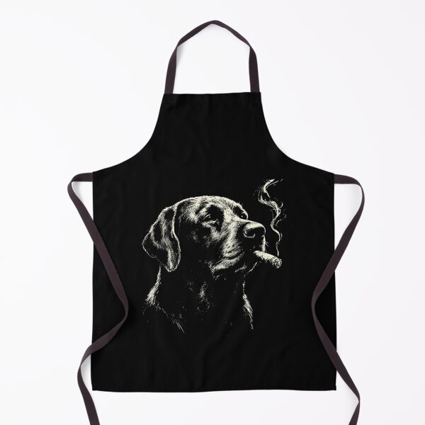 Aperçu de l'œuvre Golden Retriever fumant une cigarette - Mème vintage de chien créée et vendue par studio-ssaam.