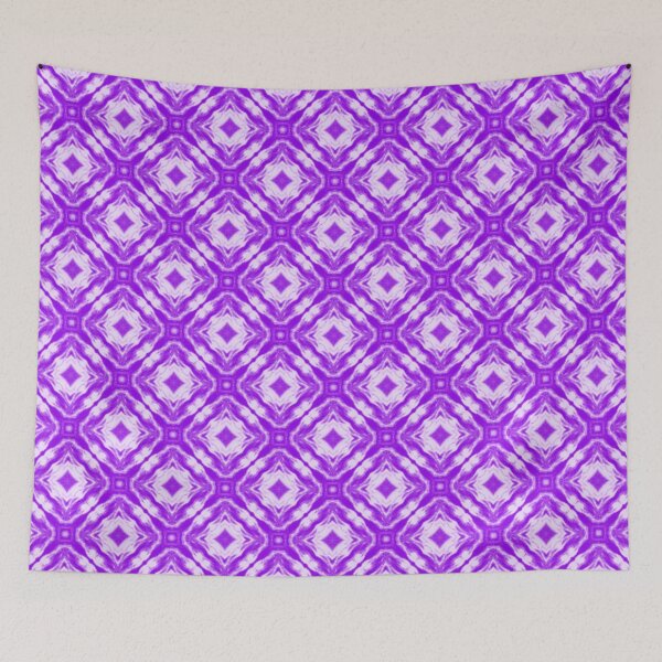 Item preview, Purple and White Diamond Pattern designed and sold by Shy Fractal Designs.