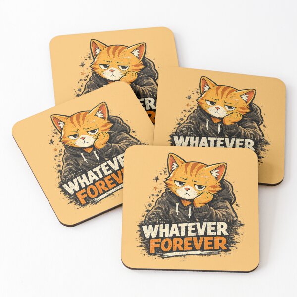 Item preview, Whatever Forever Funny Cat Shirt | Sarcastic Introvert Meme Graphic Tee designed and sold by Meow-Attitude.