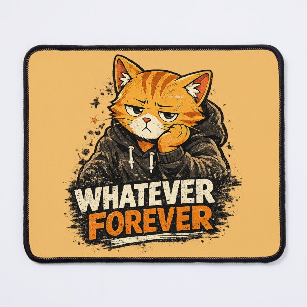 Item preview, Whatever Forever Funny Cat Shirt | Sarcastic Introvert Meme Graphic Tee designed and sold by Meow-Attitude.