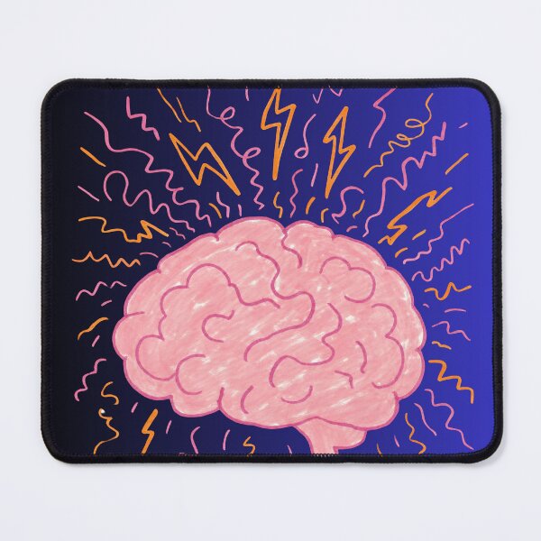 Item preview, Brainstorm Energy - Vibrant Electric Brain Illustration designed and sold by ranivibes008.