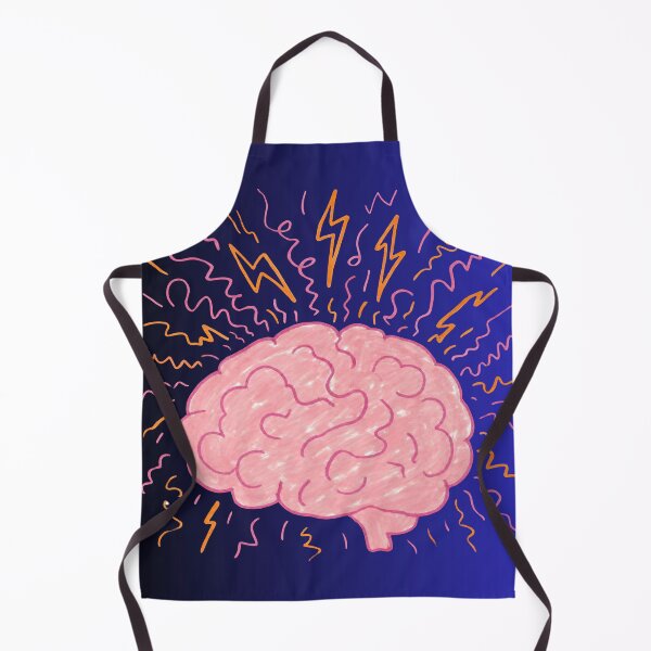 Item preview, Brainstorm Energy - Vibrant Electric Brain Illustration designed and sold by ranivibes008.
