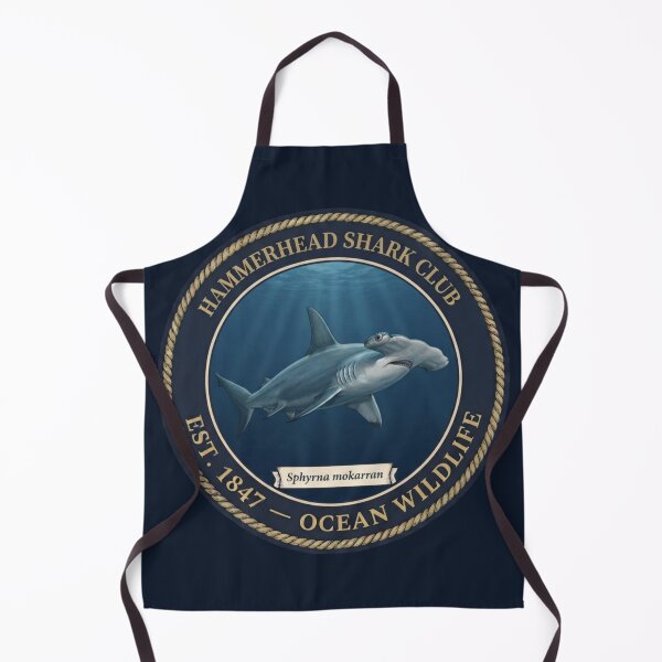 Item preview, Hammerhead Shark Club Vintage Badge Ocean Wildlife designed and sold by CalmCapy Co.