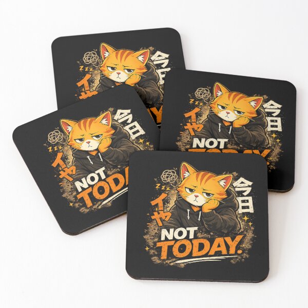 Item preview, not-today-funny-cat-meme-shirt.png designed and sold by Meow-Attitude.