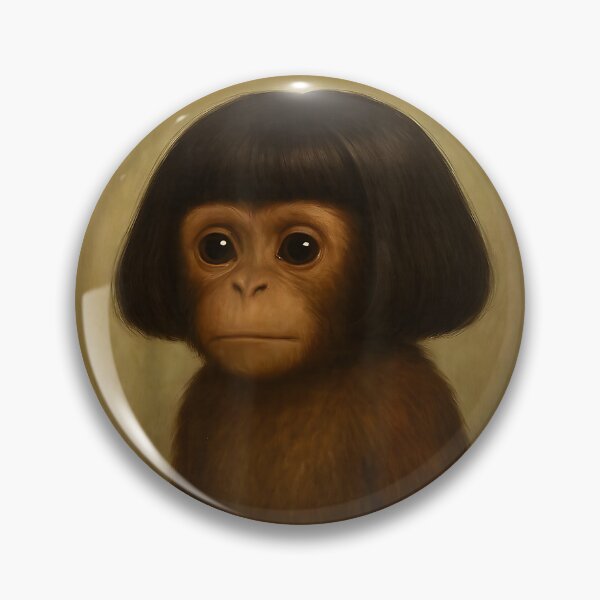 Item preview, Funny Monkey Bob Haircut Meme for Men Women Kids Humor Meme T-Shirt designed and sold by DArtfulStudio.