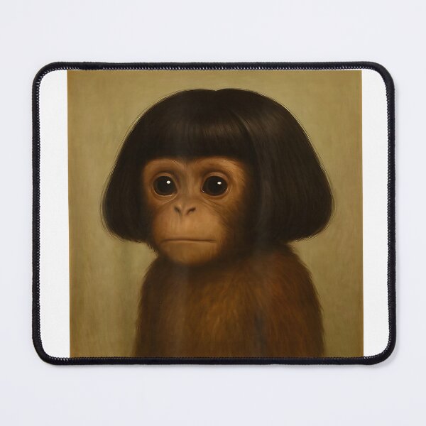 Item preview, Funny Monkey Bob Haircut Meme for Men Women Kids Humor Meme T-Shirt designed and sold by DArtfulStudio.