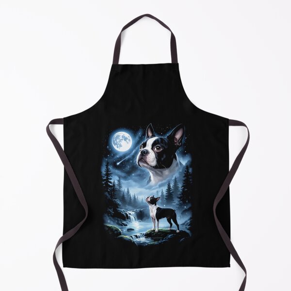 Item preview, Boston Terrier Howling at The Moon Vintage designed and sold by studio-ssaam.