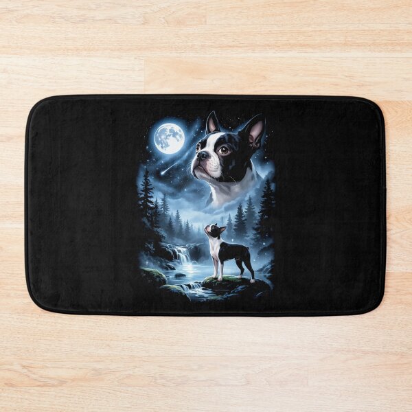 Item preview, Boston Terrier Howling at The Moon Vintage designed and sold by studio-ssaam.