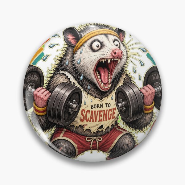 Item preview, Trash Panda To Gym Rat Pipeline Funny Opossum Lifting designed and sold by GraphixKing999.