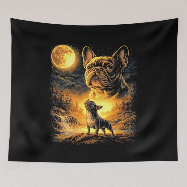 Item preview, Pug Howling at The Moon Vintage Dog Meme designed and sold by studio-ssaam.