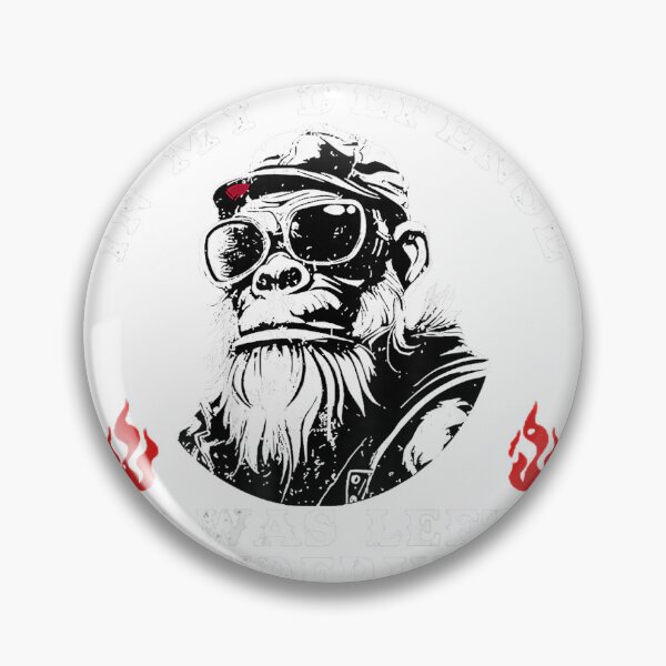 Item preview, Funny Monkey in My Defense I was Left Unsupervised (On Back) T-Shirt designed and sold by kevincuellar.