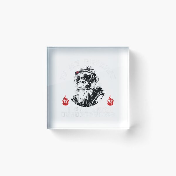 Item preview, Funny Monkey in My Defense I was Left Unsupervised (On Back) T-Shirt designed and sold by kevincuellar.