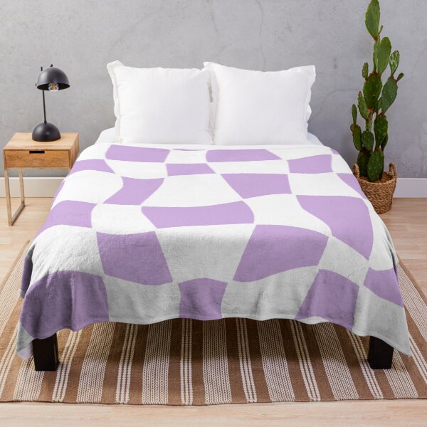 Item preview, Purple Wavy Checkerboard Pattern designed and sold by ubborn.